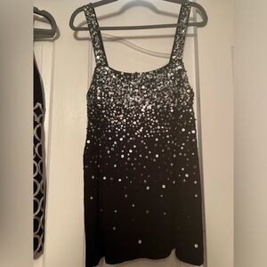 INC sequined top  size L